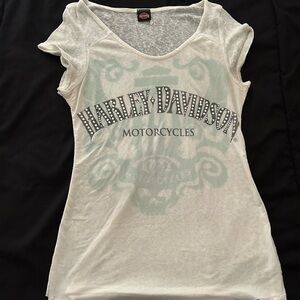 Harley-Davidson Black and White Logo Tag